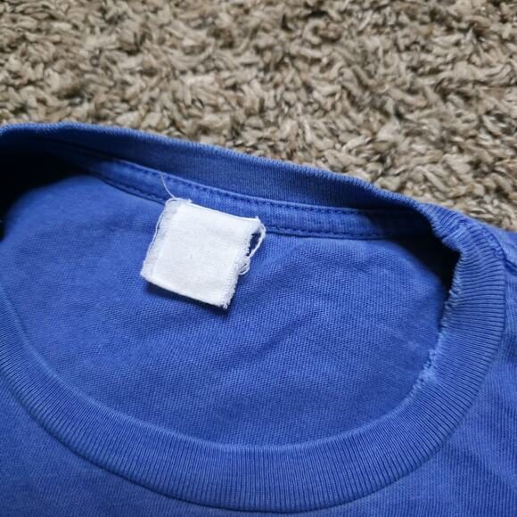 Madeworn The Rolling Stones T-Shirt Blue Womens Iron On Handcrafted Vtg Inspired - Picture 4 of 8